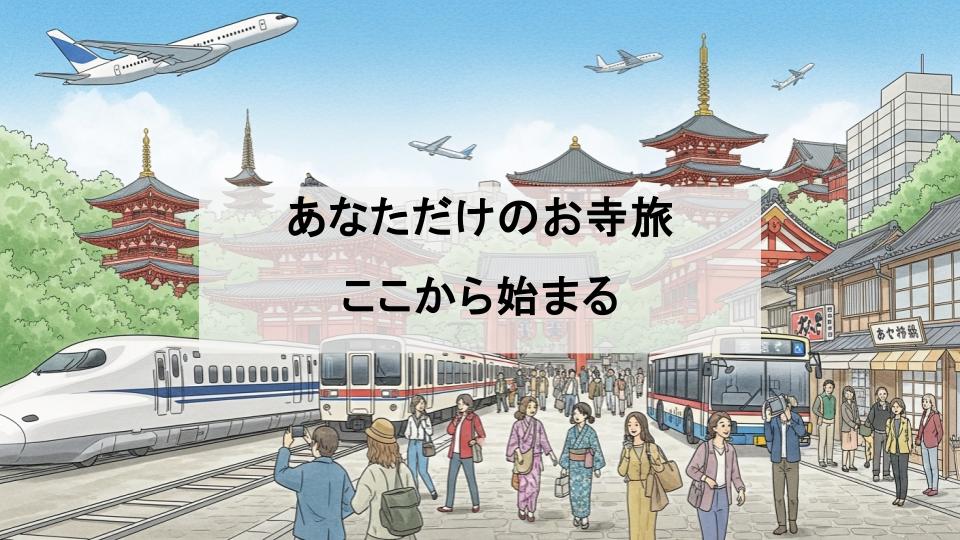 お寺巡り　プラン作成